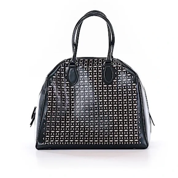 NWT Alaia Large Laser Cut Handbag with pouch and mirror. Black. $3500 retail - Picture 1 of 17